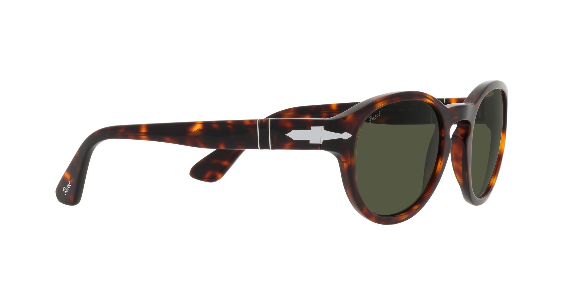 Occhiali da sole Persol PO 3304S (24/31) colore havana forma ovale lenti verde