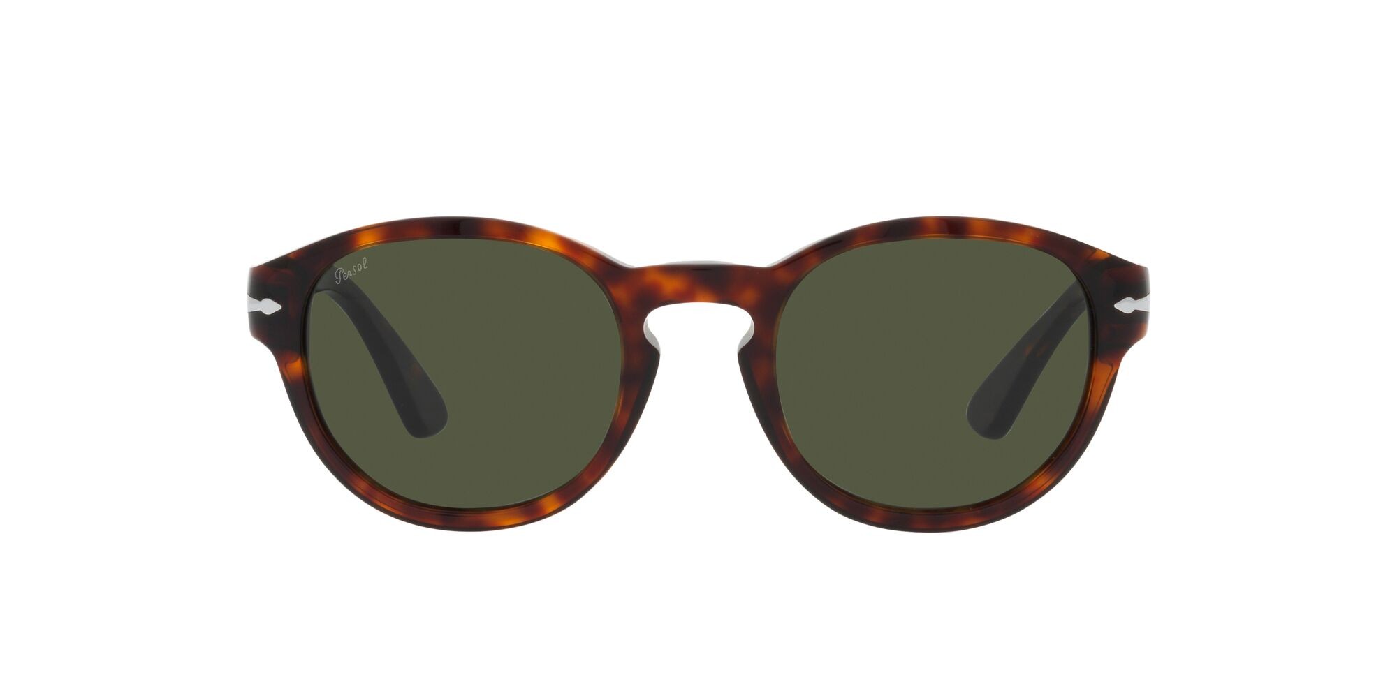 Occhiali da sole Persol PO 3304S (24/31) colore havana forma ovale lenti verde