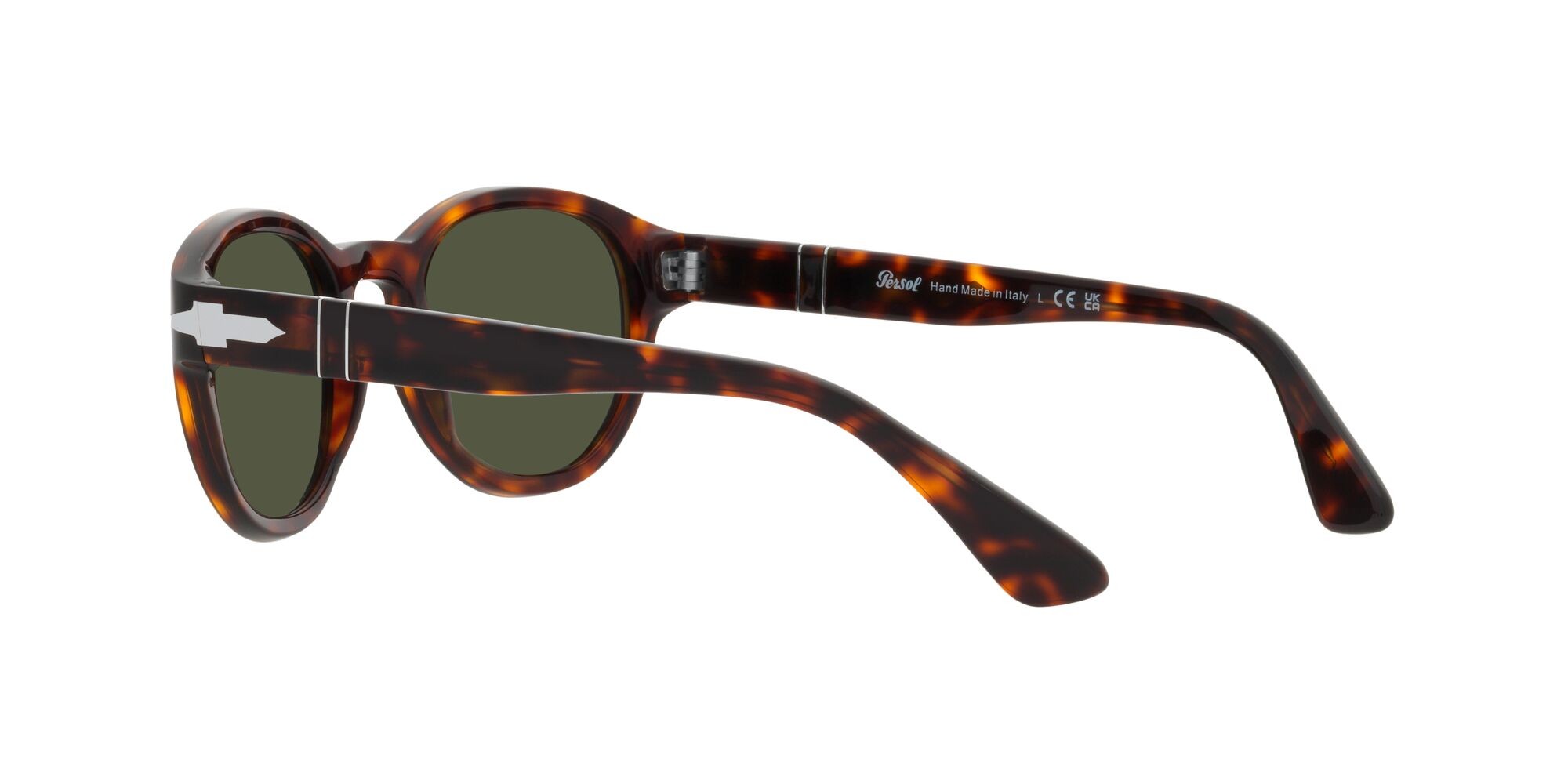 Occhiali da sole Persol PO 3304S (24/31) colore havana forma ovale lenti verde