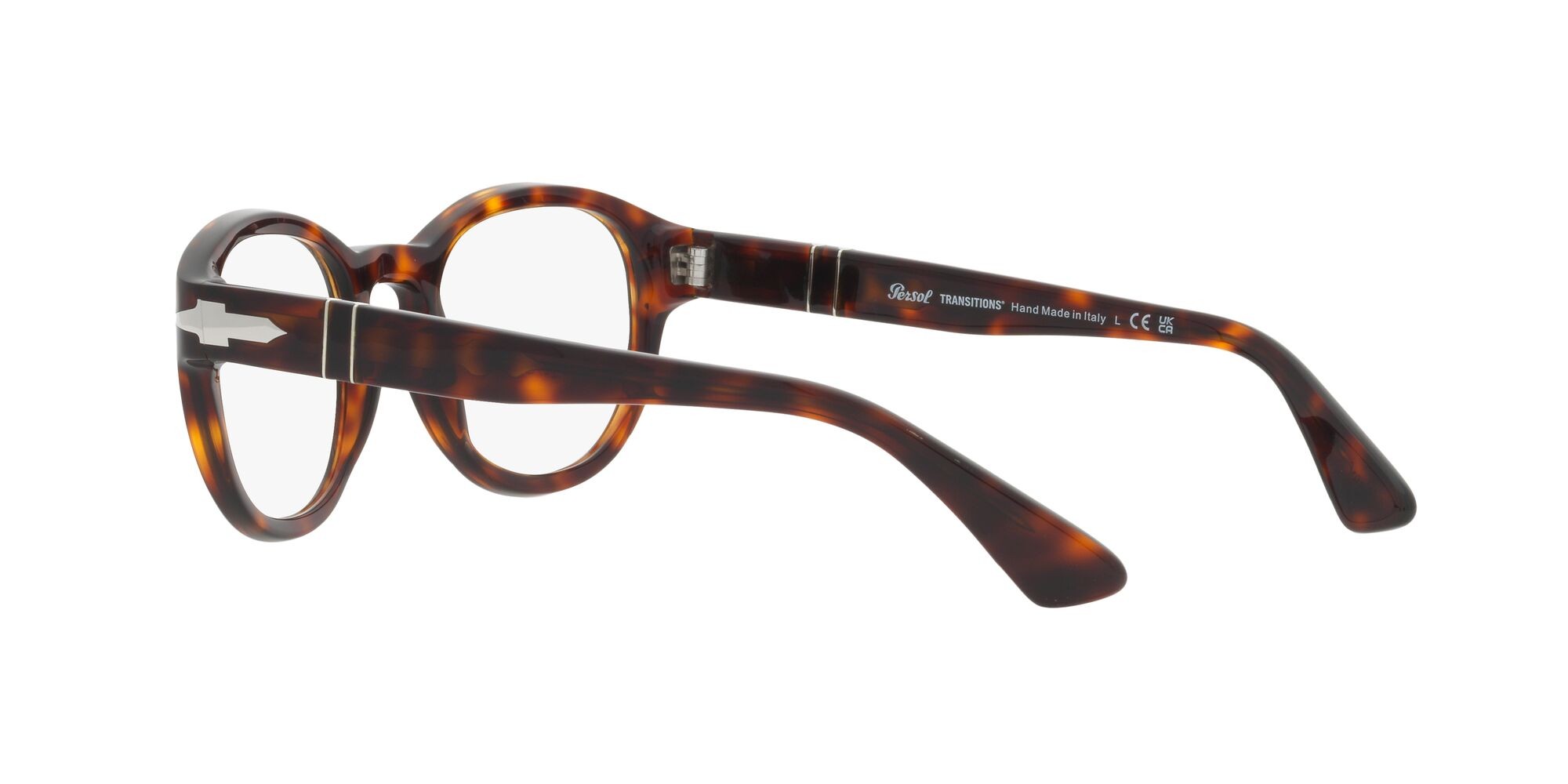 Occhiali da sole Persol PO 3304S (24/GG) colore havana forma ovale lenti transitions 8 sapphire