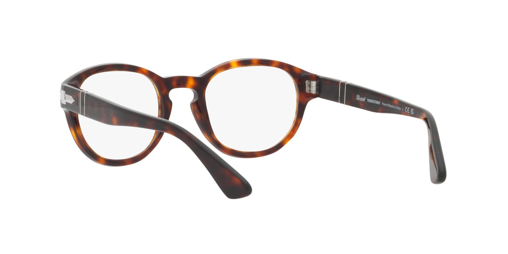 Occhiali da sole Persol PO 3304S (24/GG) colore havana forma ovale lenti transitions 8 sapphire