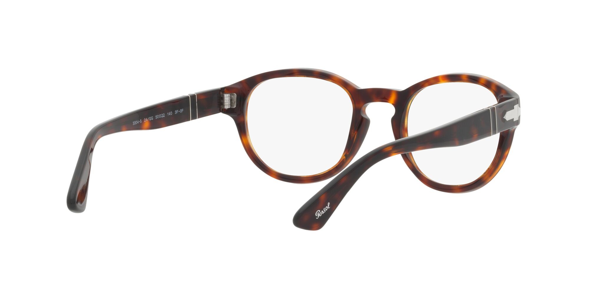 Occhiali da sole Persol PO 3304S (24/GG) colore havana forma ovale lenti transitions 8 sapphire