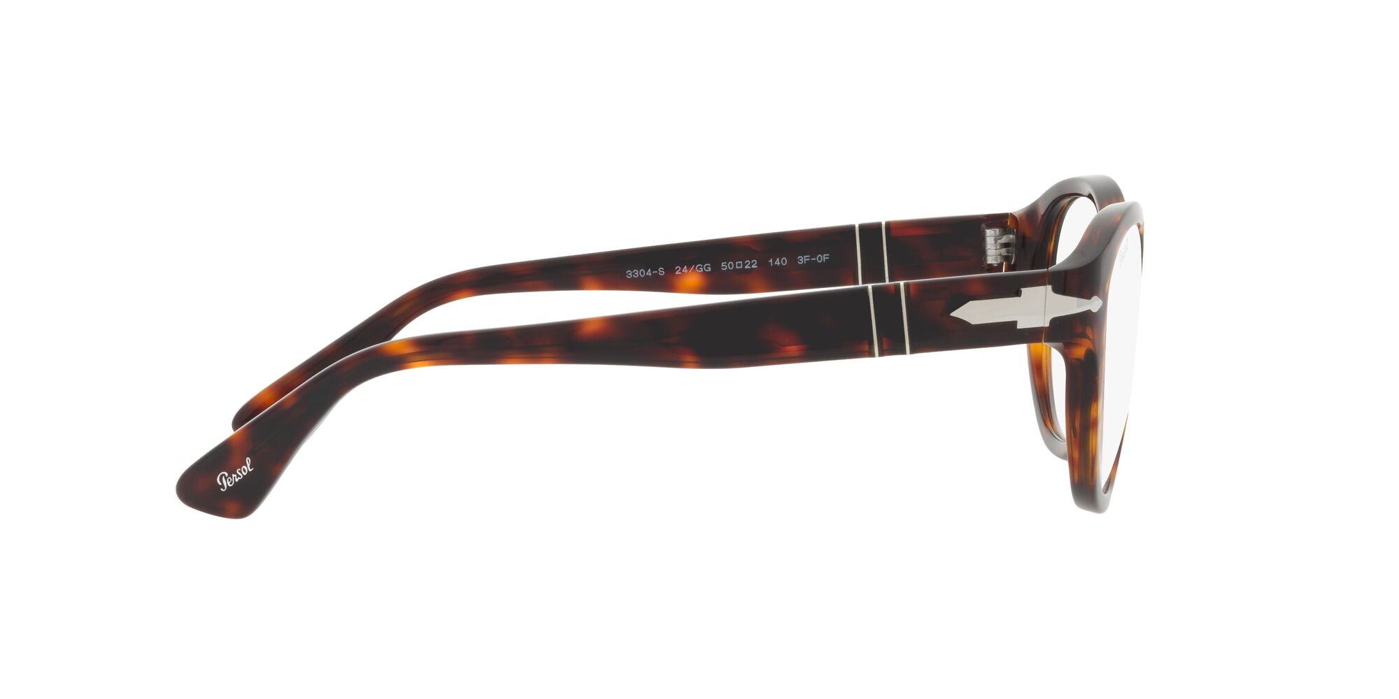 Occhiali da sole Persol PO 3304S (24/GG) colore havana forma ovale lenti transitions 8 sapphire
