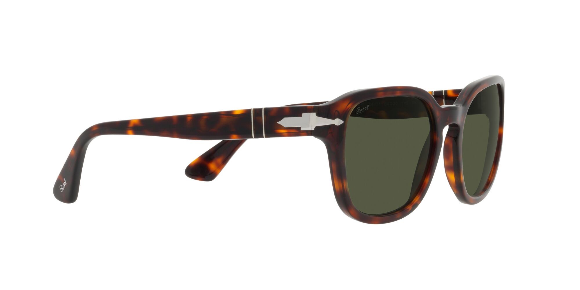 Occhiali da sole Persol PO 3305S (24/31) colore havana forma ovale lenti verde