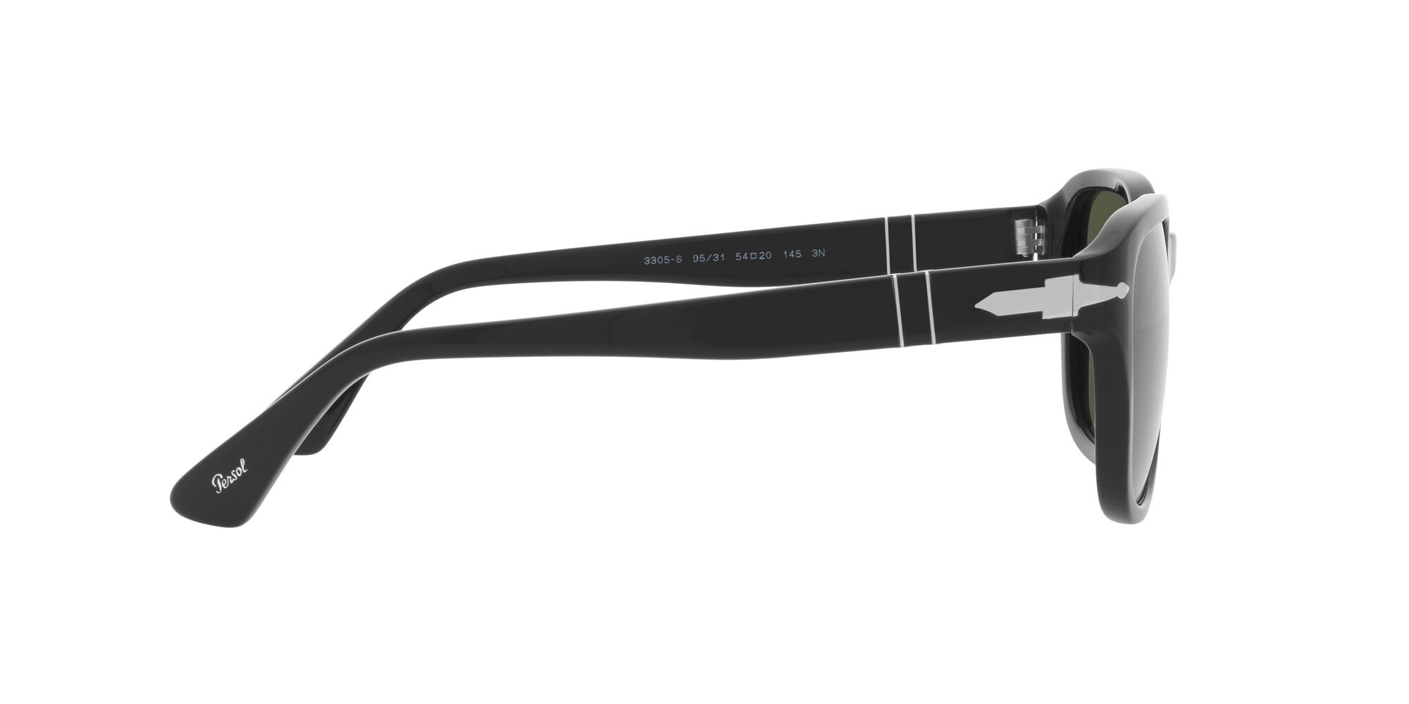 Sonnenbrillen Persol PO 3305S (95/31) farbe nero form oval gläser verde