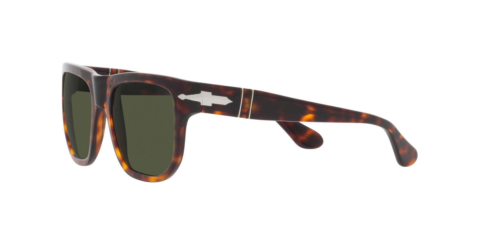 Occhiali da sole Persol PO 3306S (24/31) colore havana forma quadrato lenti verde