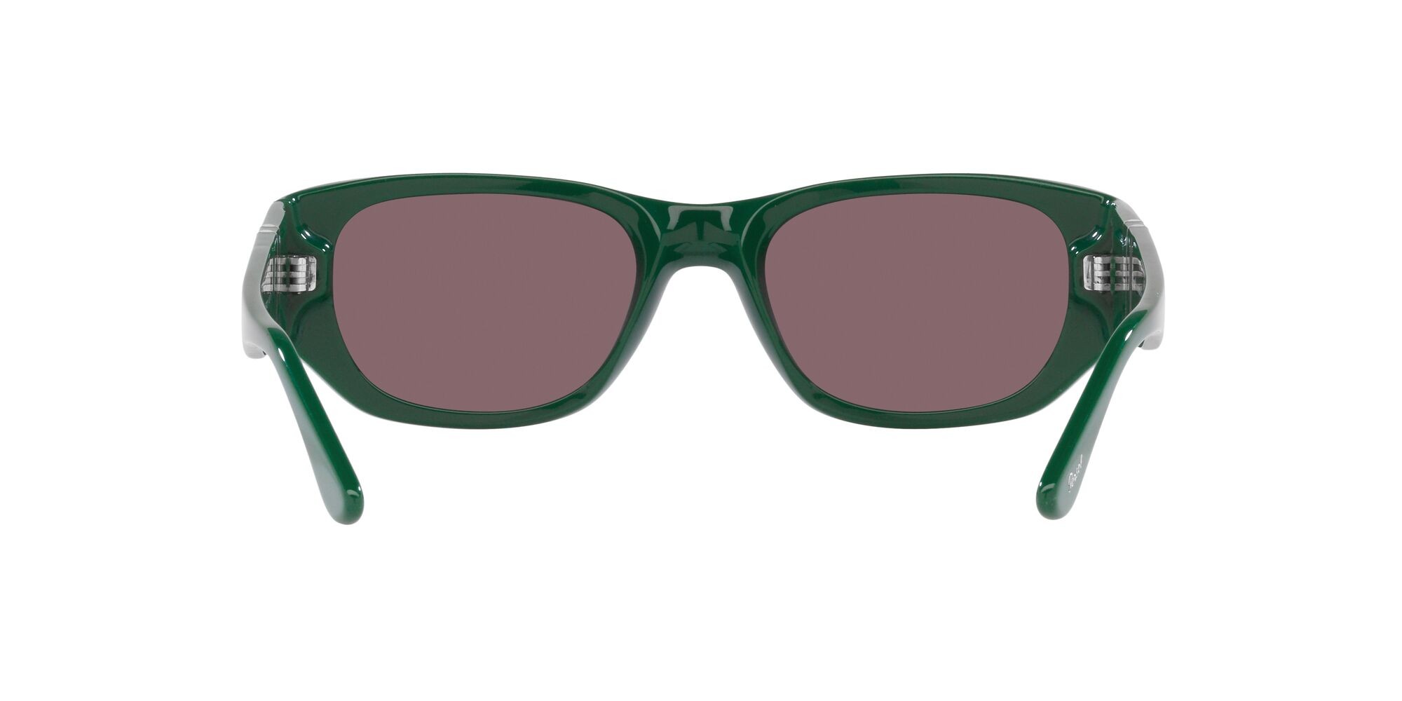 Occhiali da sole Persol PO 3307S (1171AF) colore verde forma quadrato lenti polarizzata nero