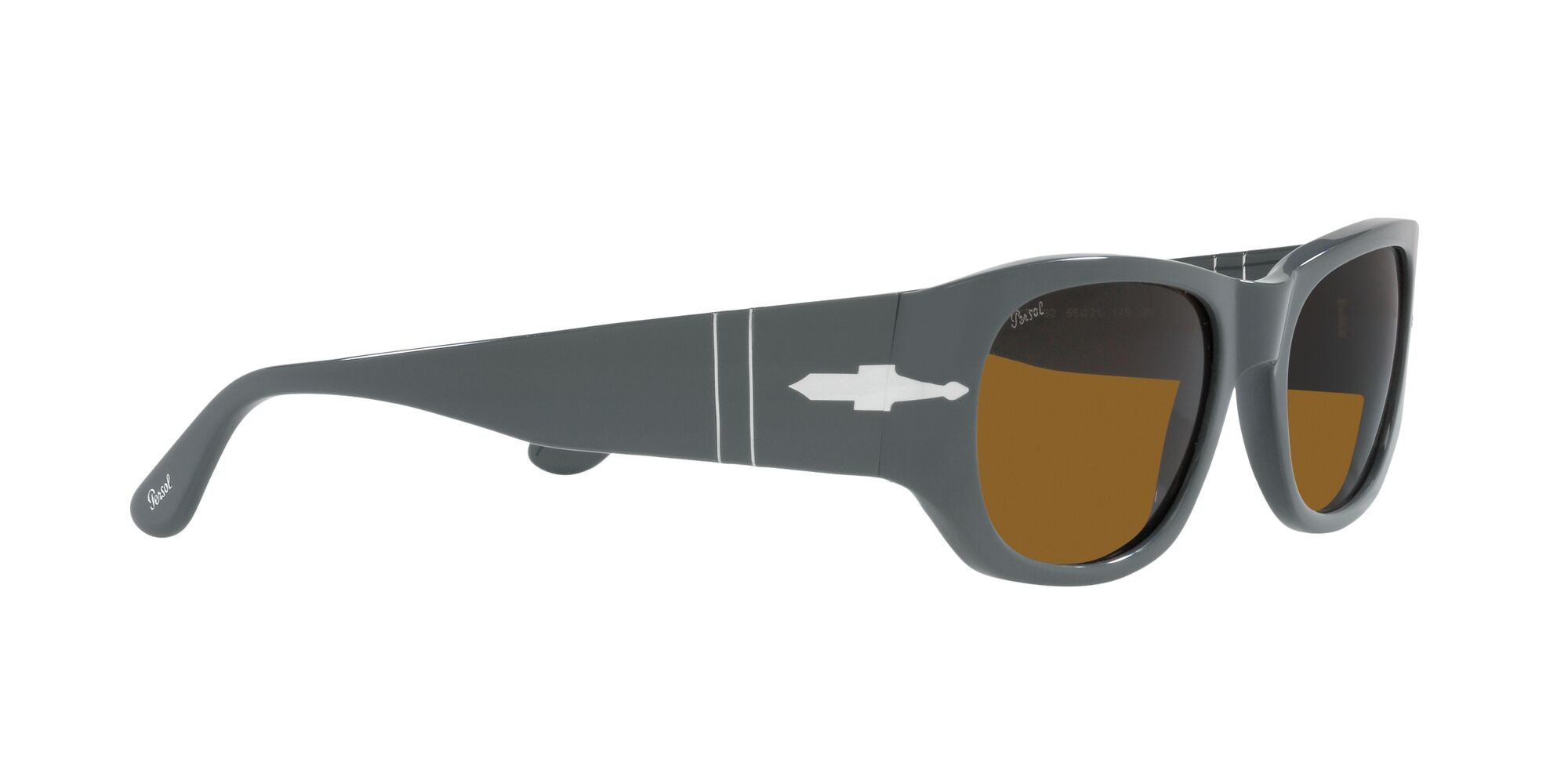 Occhiali da sole Persol PO 3307S (117333) colore grigio forma quadrato lenti marrone