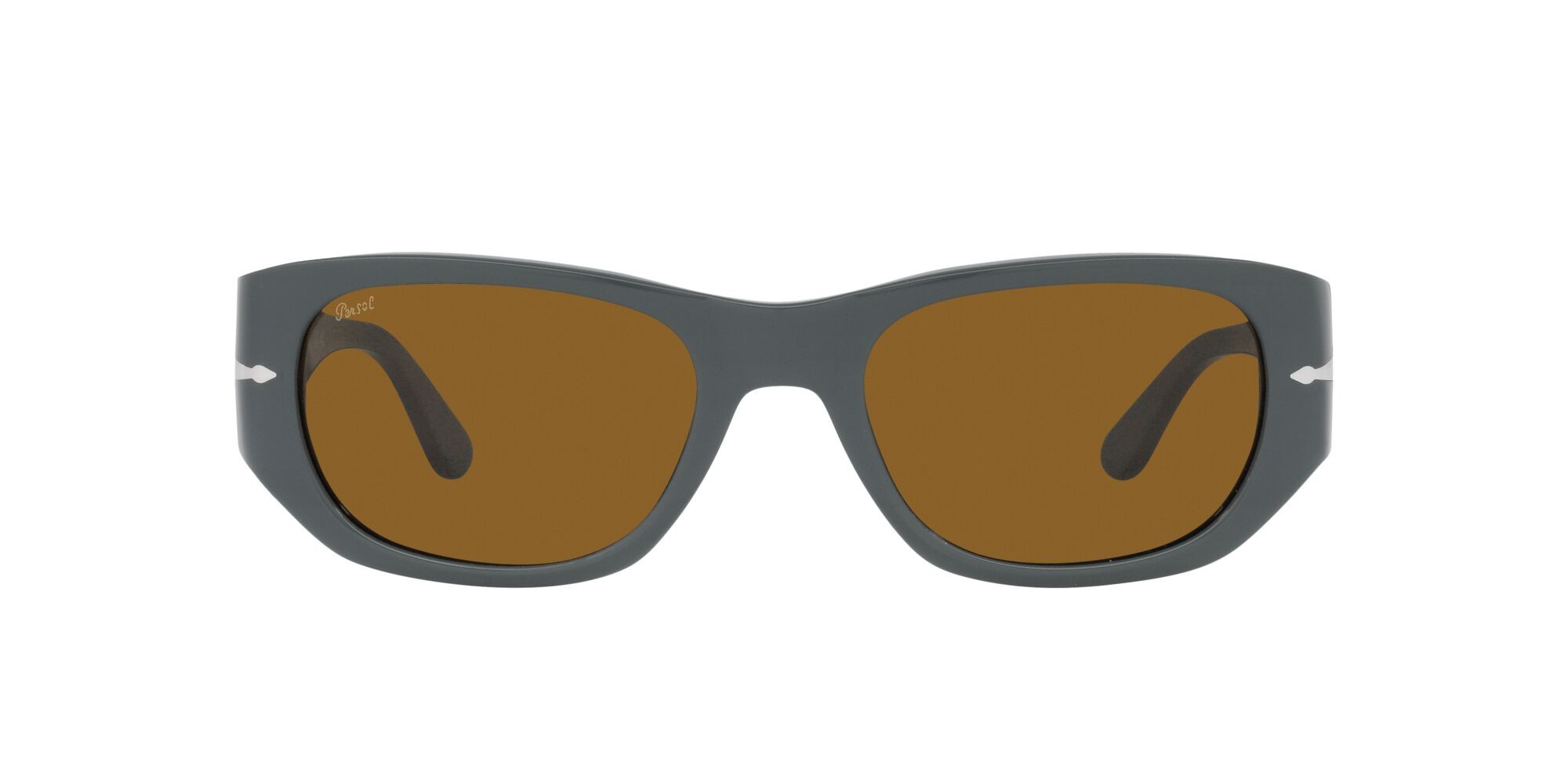 Occhiali da sole Persol PO 3307S (117333) colore grigio forma quadrato lenti marrone