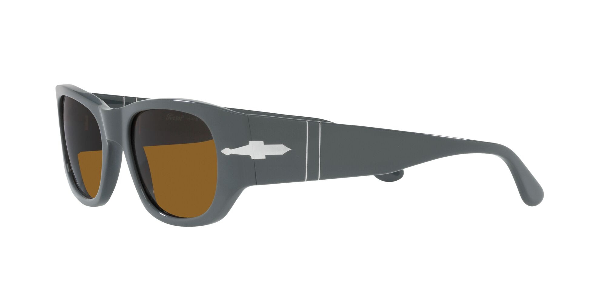 Occhiali da sole Persol PO 3307S (117333) colore grigio forma quadrato lenti marrone