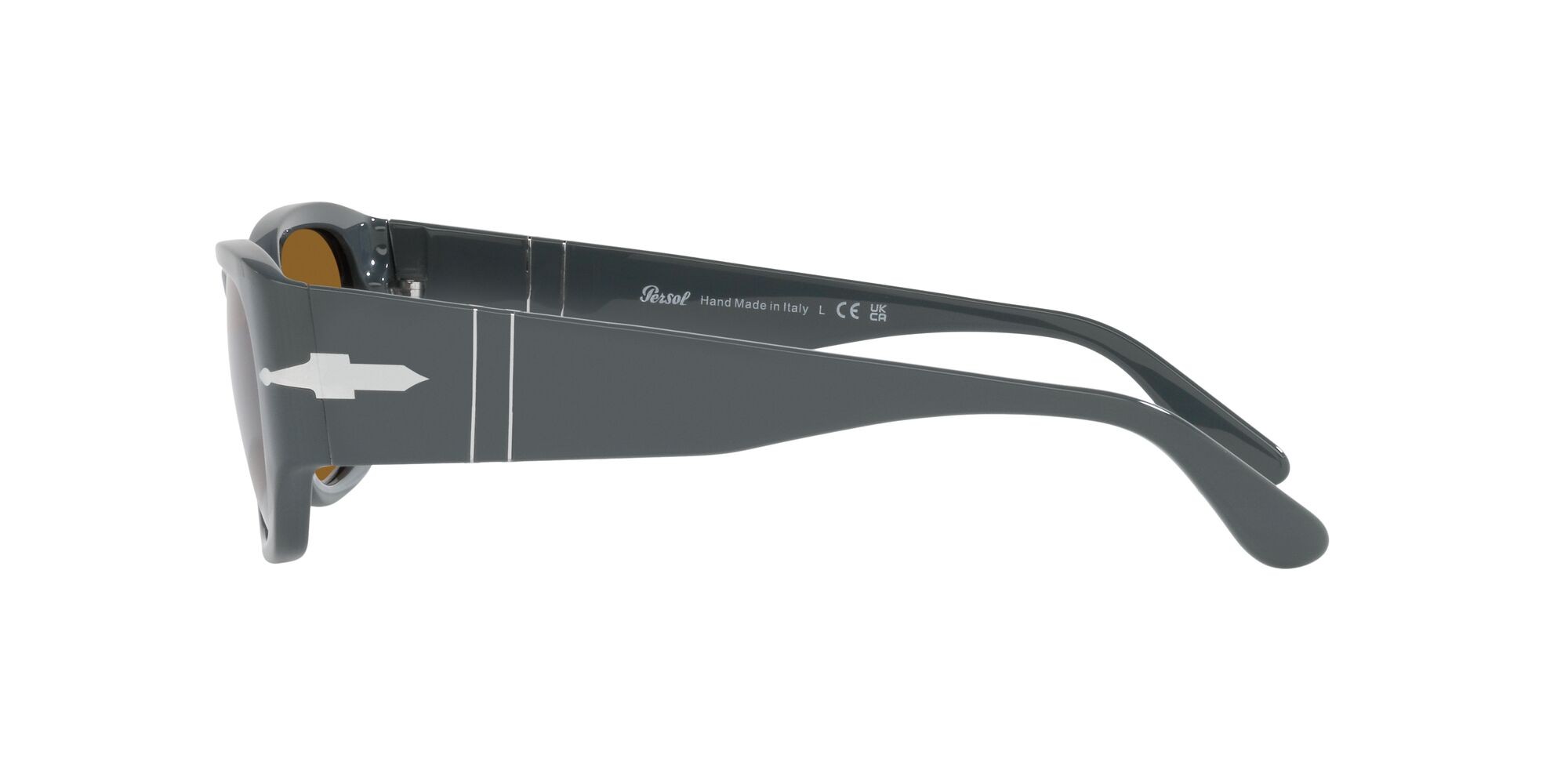 Occhiali da sole Persol PO 3307S (117333) colore grigio forma quadrato lenti marrone