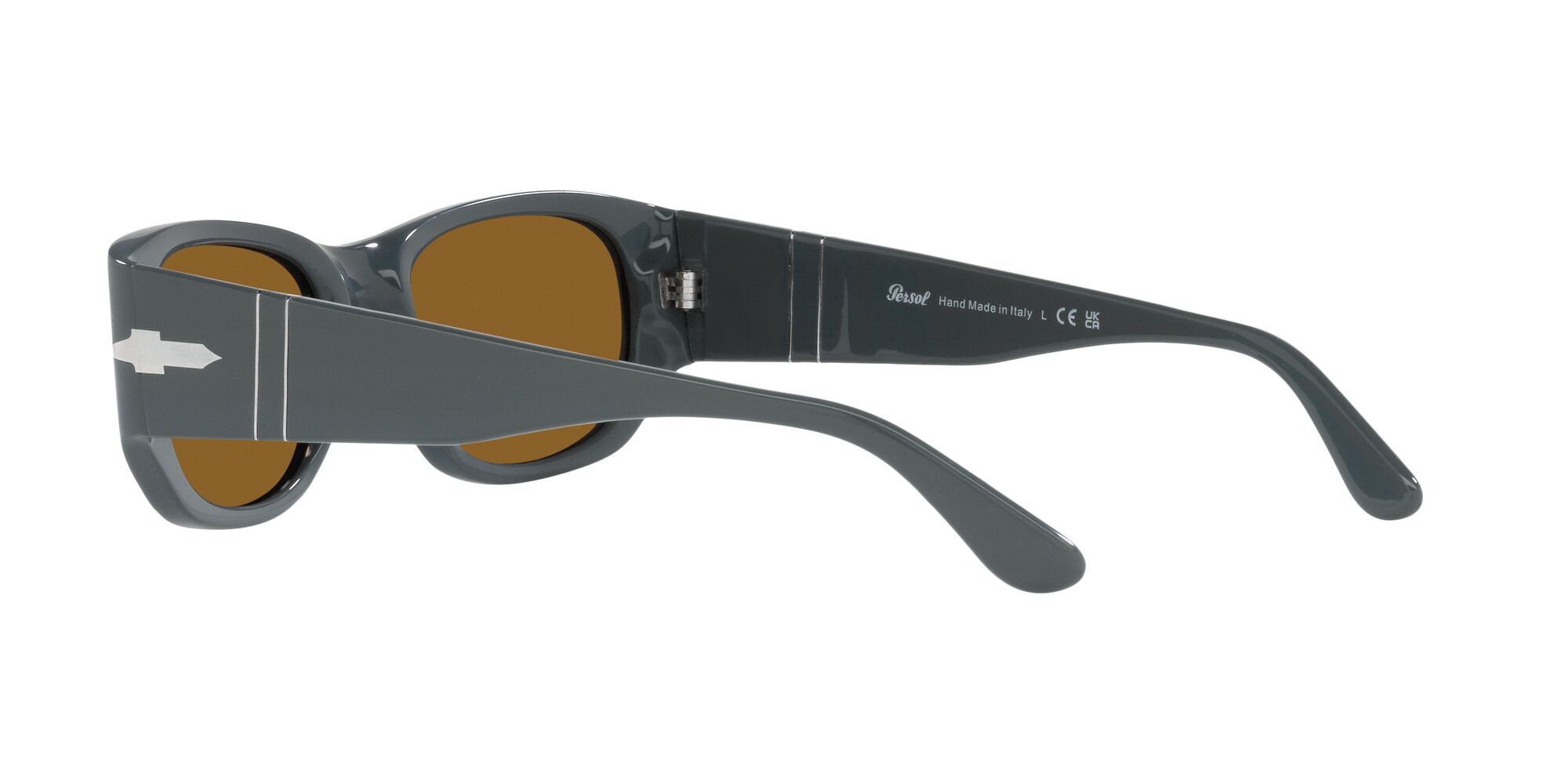 Occhiali da sole Persol PO 3307S (117333) colore grigio forma quadrato lenti marrone