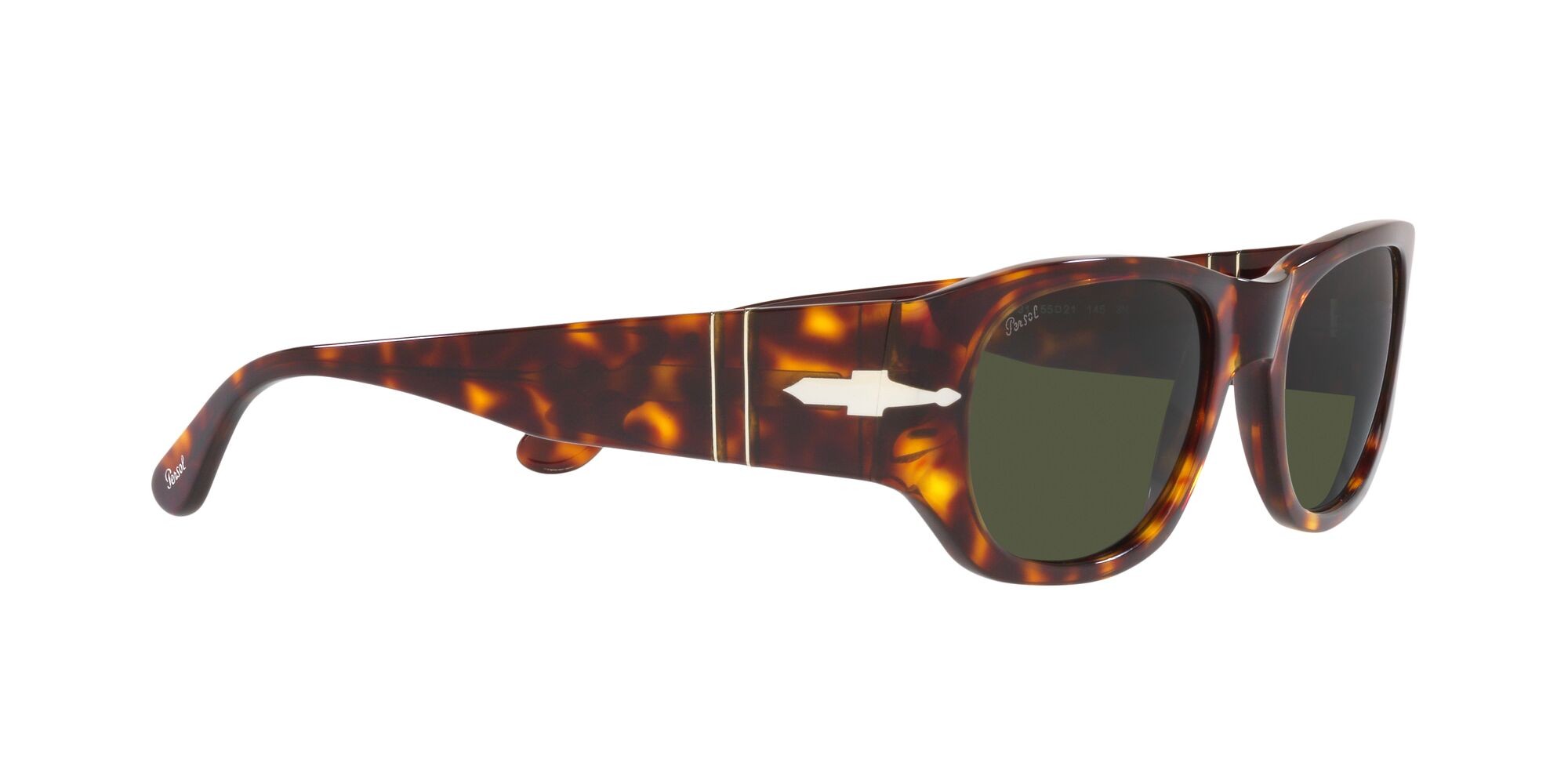 Sunglasses Persol PO 3307S (24/31) color havana shape square lenses verde