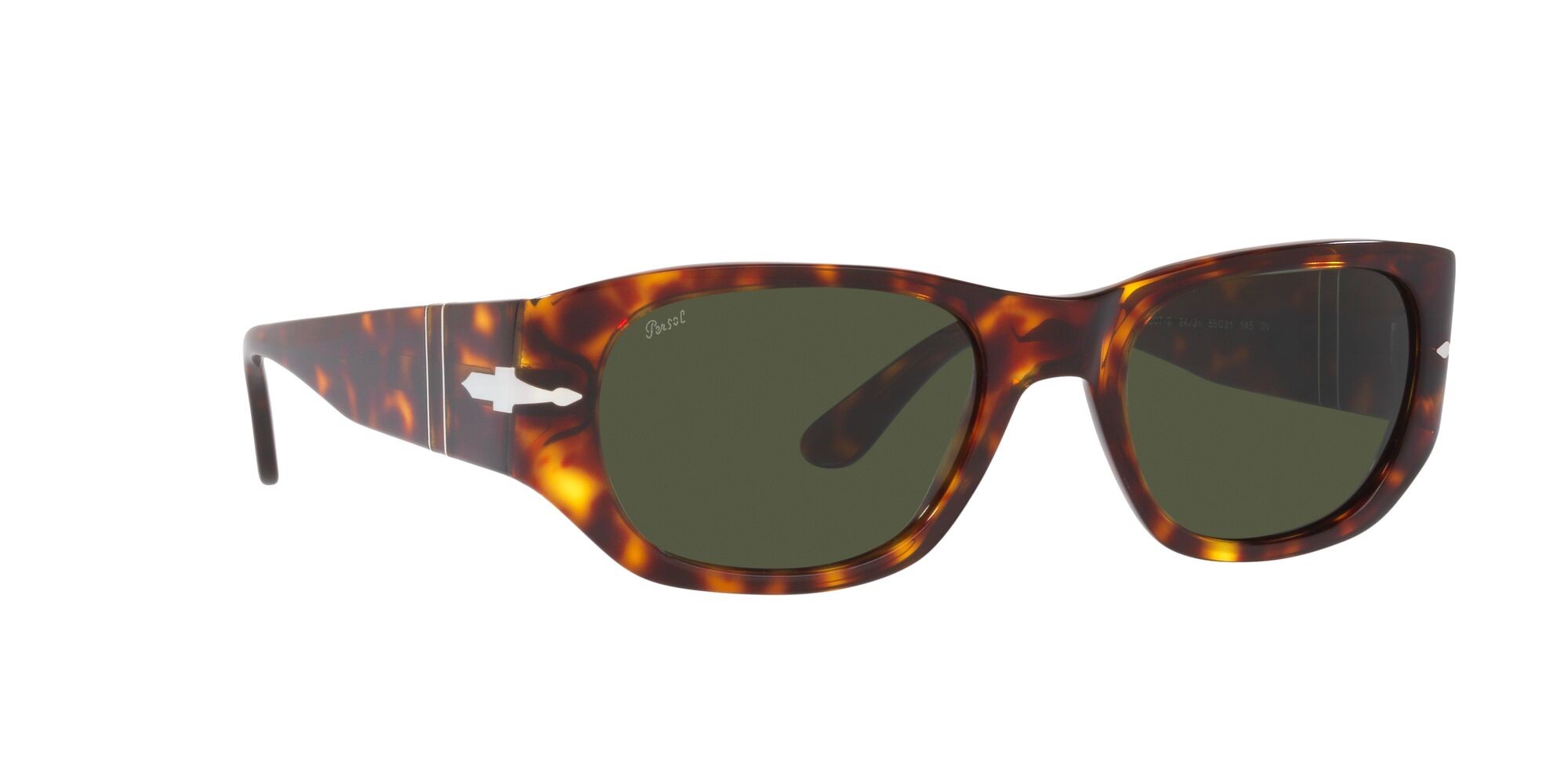 Sunglasses Persol PO 3307S (24/31) color havana shape square lenses verde
