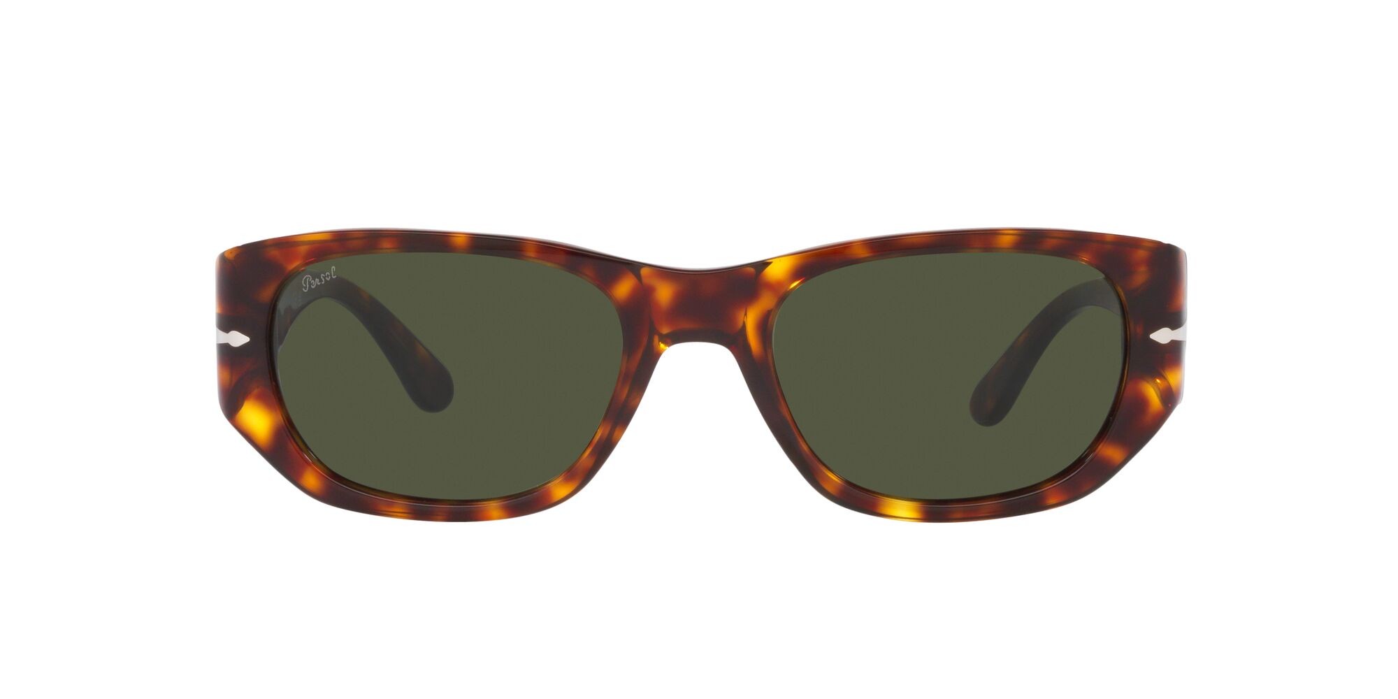 Sunglasses Persol PO 3307S (24/31) color havana shape square lenses verde