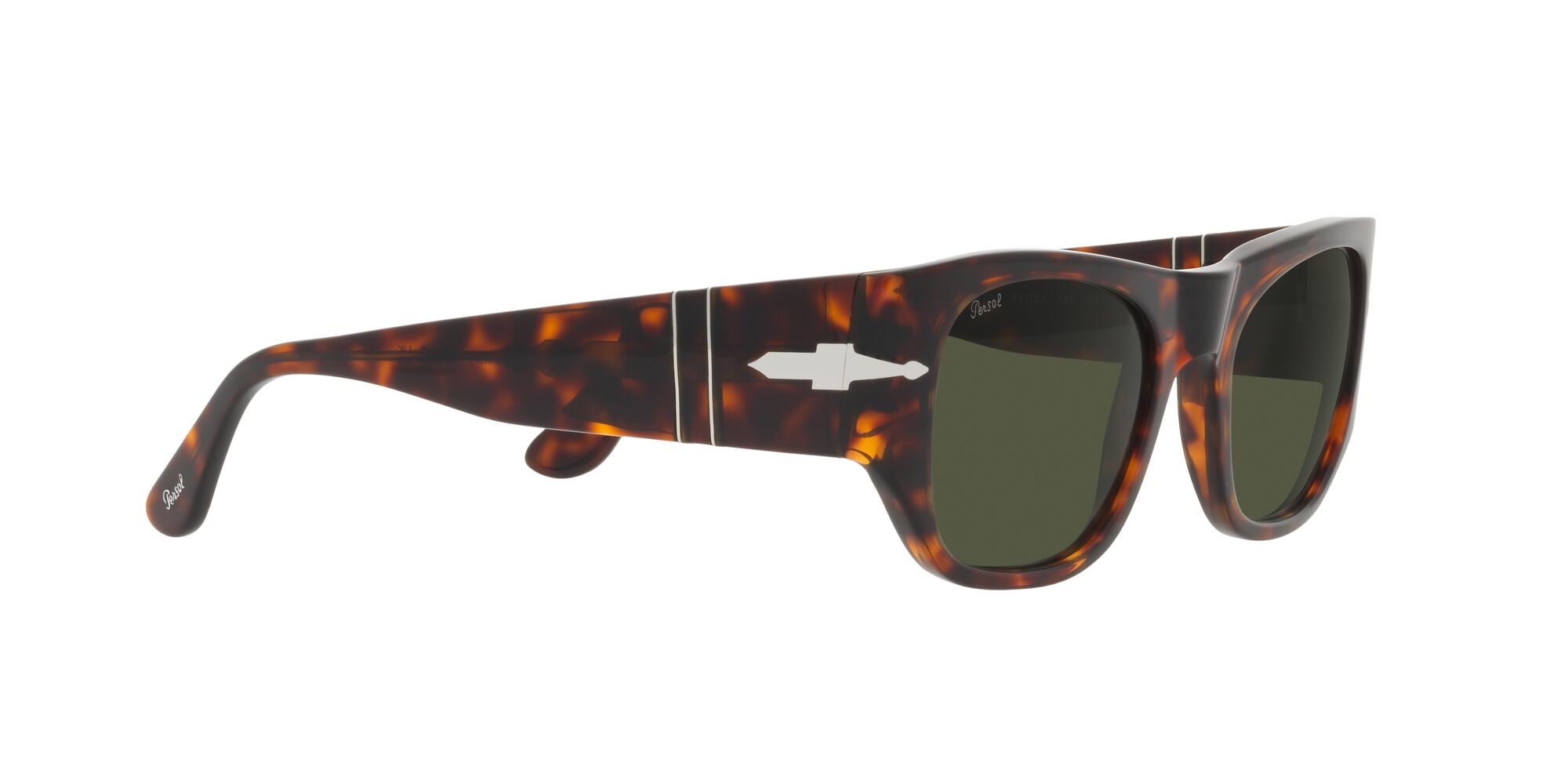 Sunglasses Persol PO 3308S (24/31) color havana shape square lenses verde