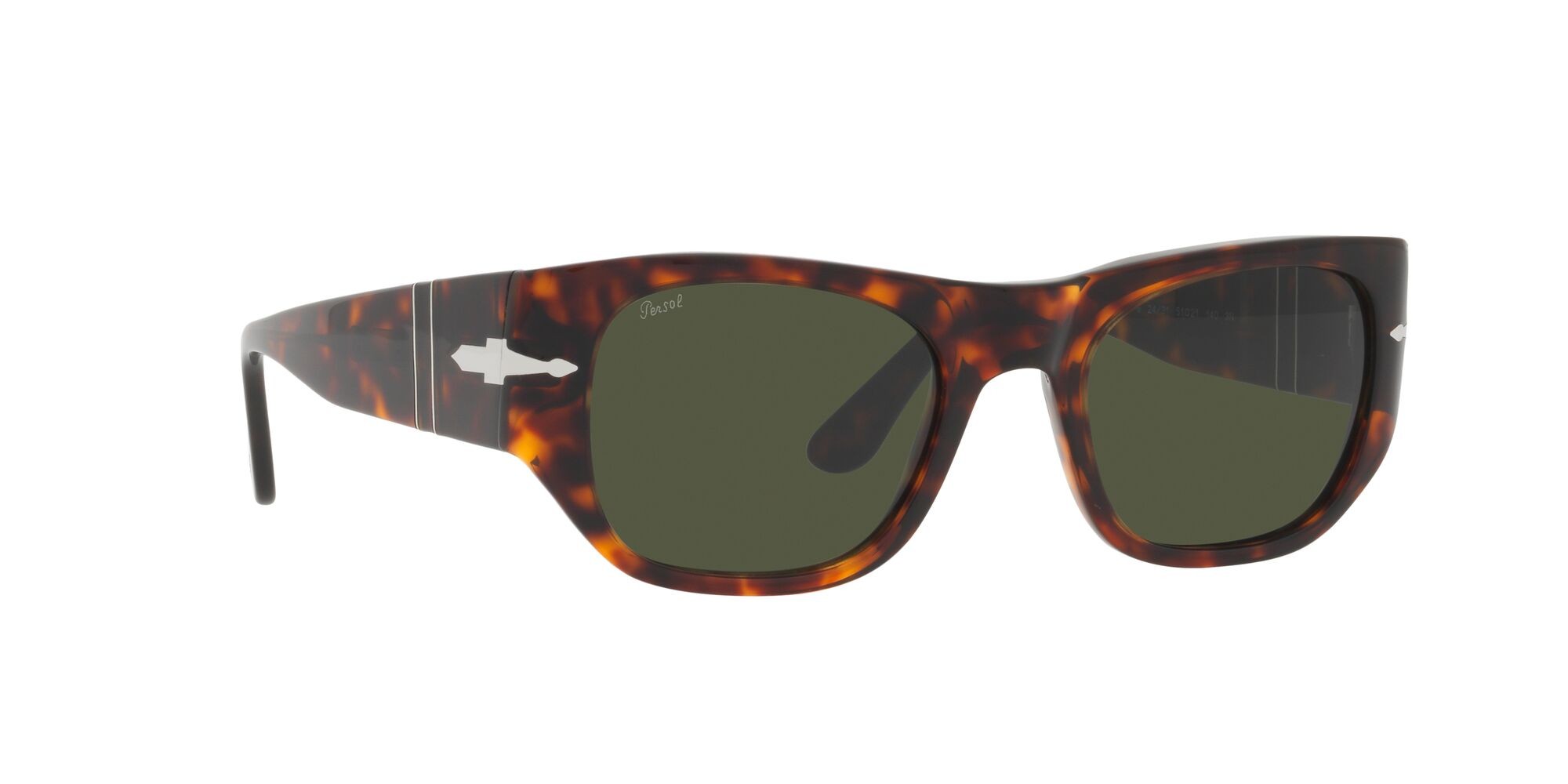 Sunglasses Persol PO 3308S (24/31) color havana shape square lenses verde