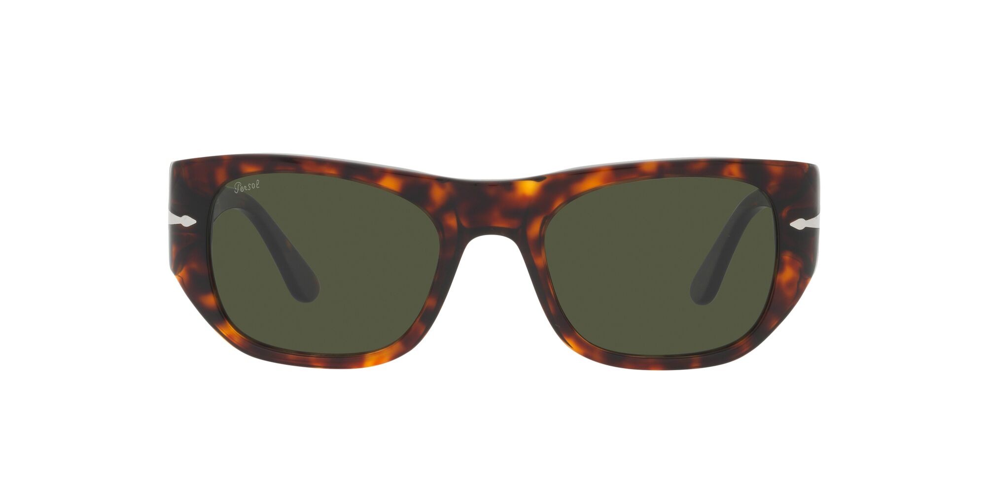 Sunglasses Persol PO 3308S (24/31) color havana shape square lenses verde