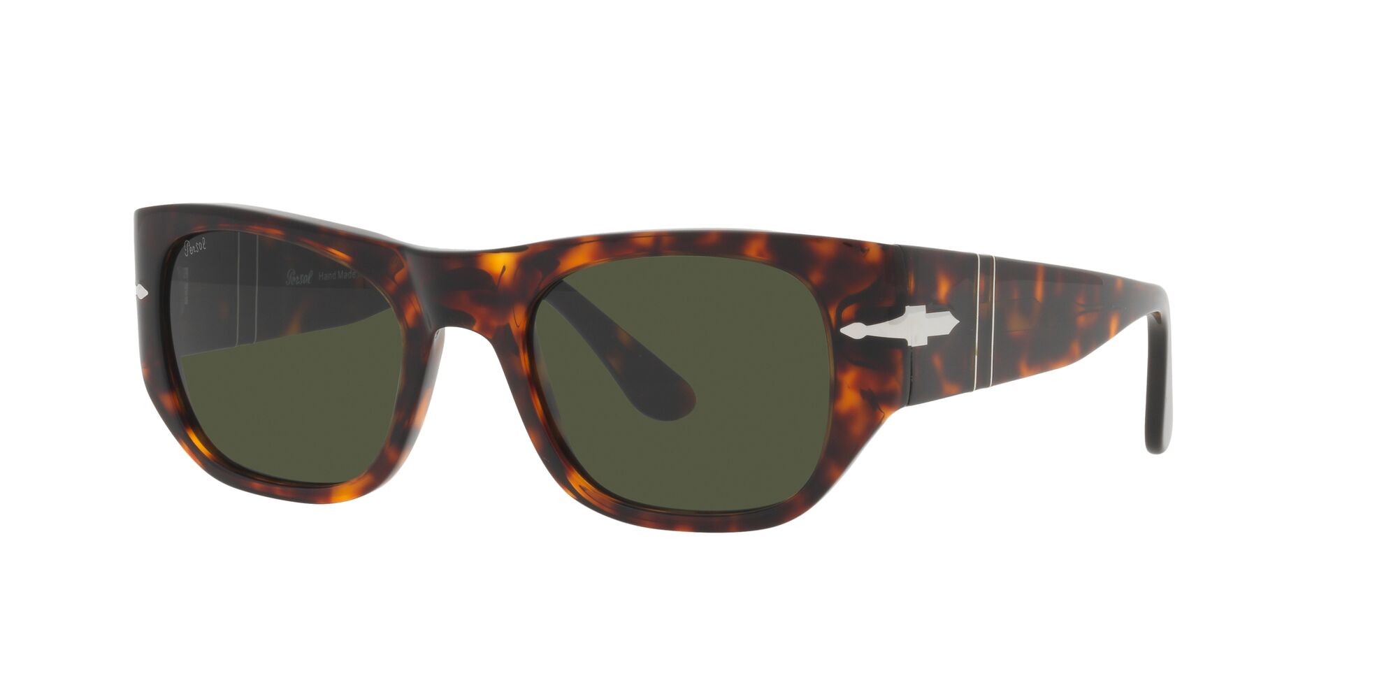 Sunglasses Persol PO 3308S (24/31) color havana shape square lenses verde