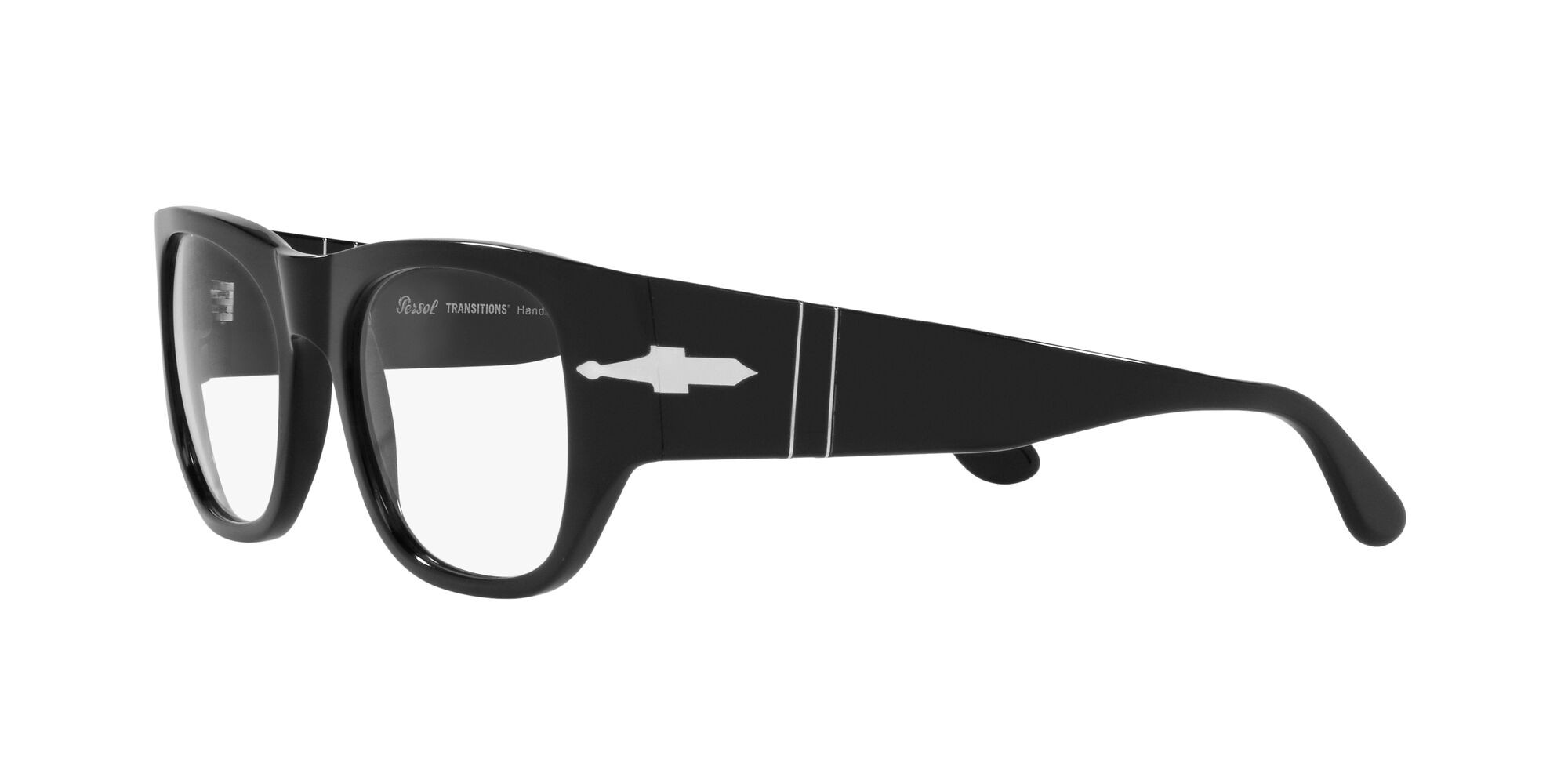Occhiali da sole Persol PO 3308S (95/GH) colore nero forma quadrato lenti transitions 8 grey
