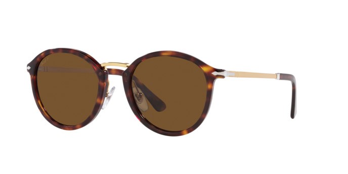 Sonnenbrillen Persol PO 3309S (24/57) farbe havana form pantos gläser polar marrone
