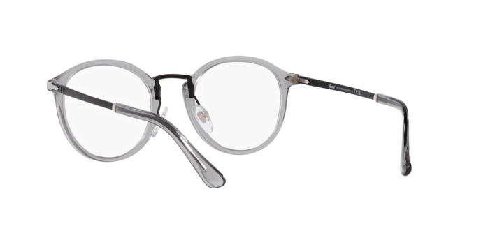 Occhiali da vista Persol Vico PO 3309V (309) colore grigio trasparente forma pantos lenti lente demo