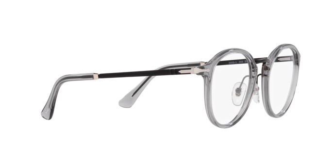 Occhiali da vista Persol Vico PO 3309V (309) colore grigio trasparente forma pantos lenti lente demo