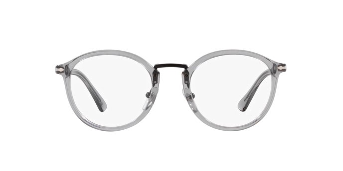 Occhiali da vista Persol Vico PO 3309V (309) colore grigio trasparente forma pantos lenti lente demo