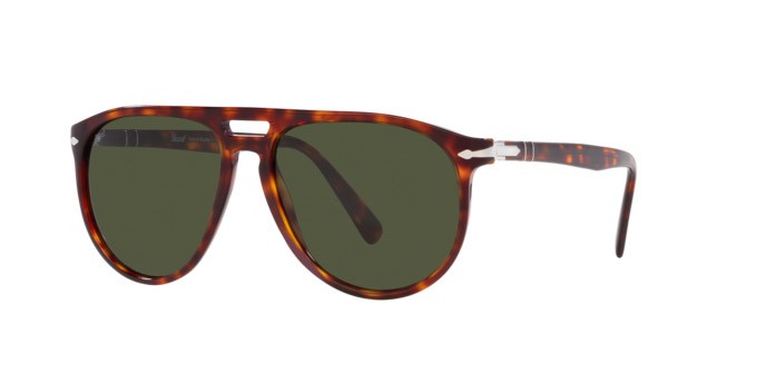 Sonnenbrillen Persol PO 3311S (24/31) farbe havana form aviator gläser verde