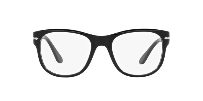 Brillen Persol PO 3312V (95) farbe nero form quadratisch gläser lente demo