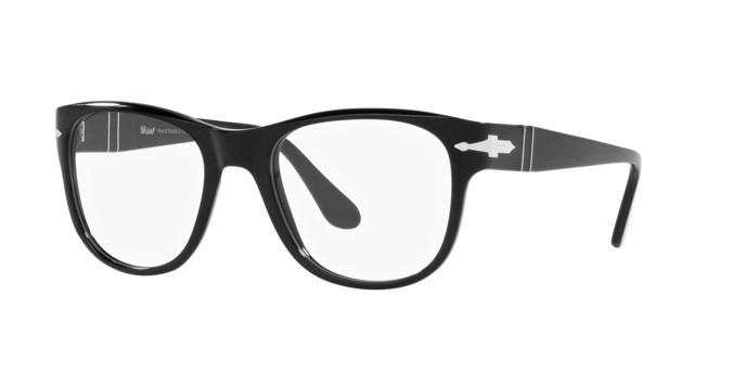 Brillen Persol PO 3312V (95) farbe nero form quadratisch gläser lente demo