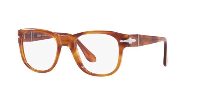 Eyeglasses Persol PO 3312V (96) color terra di siena shape square lenses lente demo