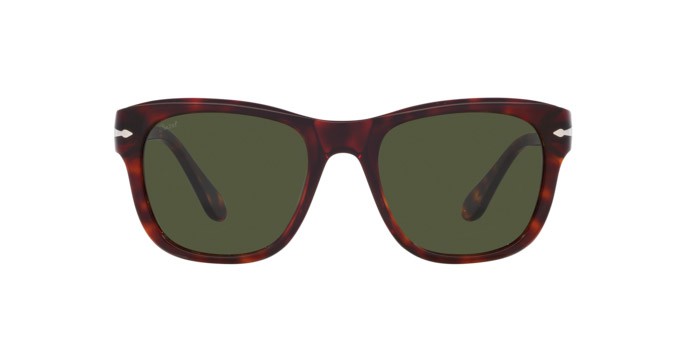 Sunglasses Persol PO 3313S (24/31) color tartarugato marrone shape square lenses verde