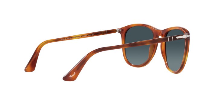 Sonnenbrillen Persol PO 3314S (96/S3) farbe terra di siena form quadratisch gläser azzurro sfumato scuro polarizzata