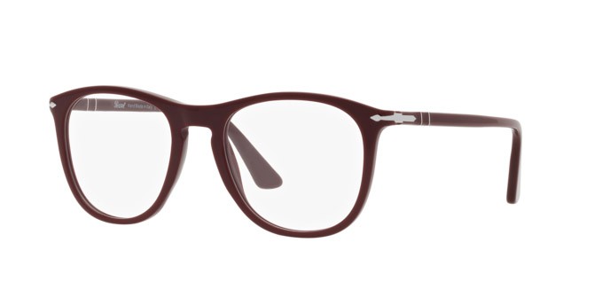 Occhiali da vista Persol PO 3314V (1187) colore borgogna scuro forma quadrato lenti lente demo