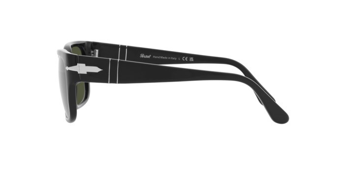 Sunglasses Persol PO 3315S (95/31) color nero shape rectangle lenses verde