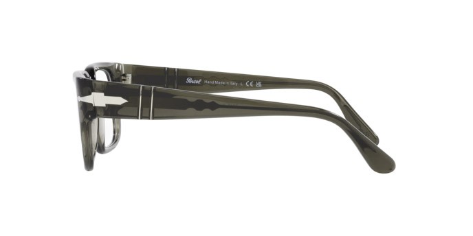 Eyeglasses Persol PO 3315V (1103) color transparent taupe gray shape rectangle lenses lente demo