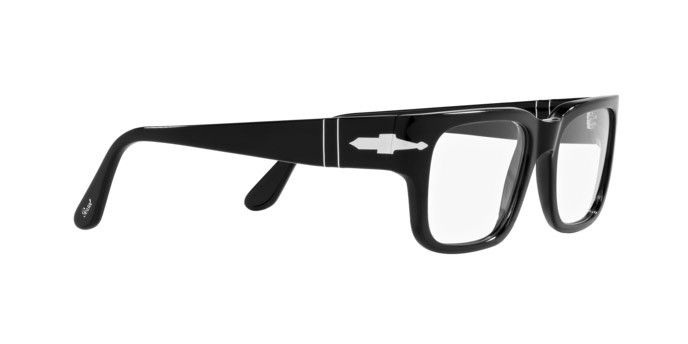 Eyeglasses Persol PO 3315V (95) color nero shape rectangle lenses lente demo