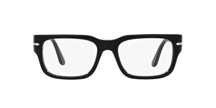Eyeglasses Persol PO 3315V (95) color nero shape rectangle lenses lente demo