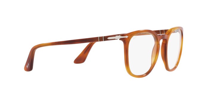 Occhiali da sole Persol PO 3316S (96/GJ) colore terra di siena forma rettangolare lenti transitions 8 verde