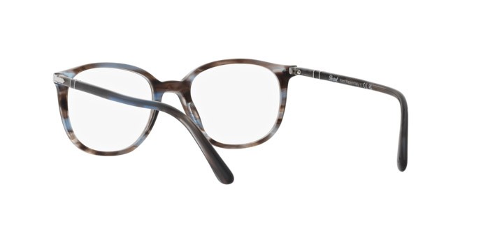 Brillen Persol PO 3317V (1155) farbe striato blu form quadratisch gläser trasparente