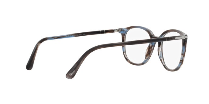 Brillen Persol PO 3317V (1155) farbe striato blu form quadratisch gläser trasparente