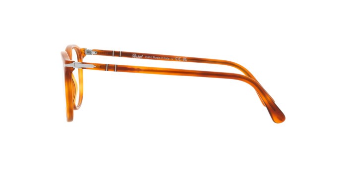 Eyeglasses Persol PO 3317V (96) color terra di siena shape square lenses trasparente