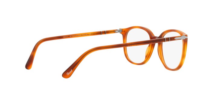 Eyeglasses Persol PO 3317V (96) color terra di siena shape square lenses trasparente