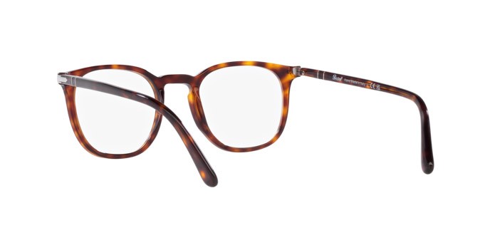 Occhiali da vista Persol PO 3318V (24) colore havana forma pantos lenti lente demo