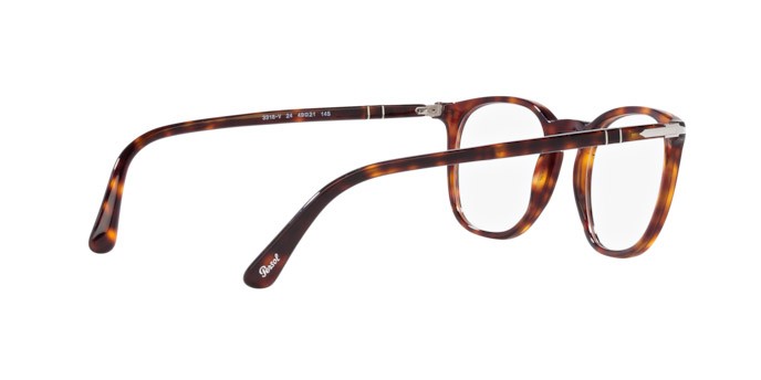 Occhiali da vista Persol PO 3318V (24) colore havana forma pantos lenti lente demo