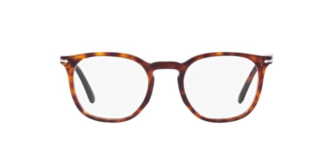 Occhiali da vista Persol PO 3318V (24) colore havana forma pantos lenti lente demo
