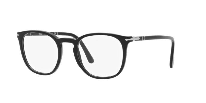Eyeglasses Persol PO 3318V (95) color nero shape pantos lenses lente demo