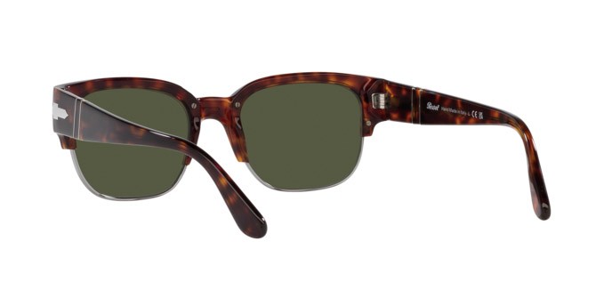 Sunglasses Persol Tom PO 3319S (24/31) color havana shape square lenses verde