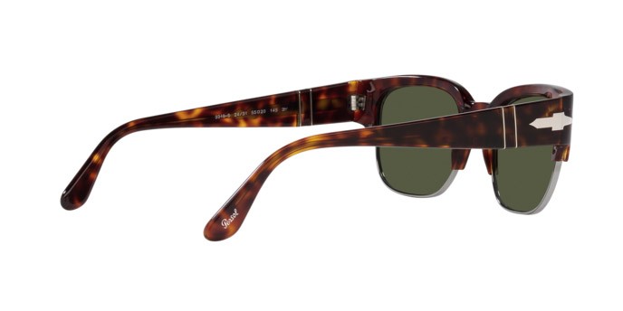 Sunglasses Persol Tom PO 3319S (24/31) color havana shape square lenses verde